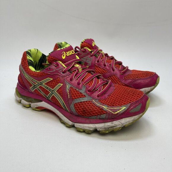 Asics GT-2000 v3 Lite-Show Women’s Running Shoes Sz 7.5 US Red Neon Pink Reflect - Picture 1 of 14